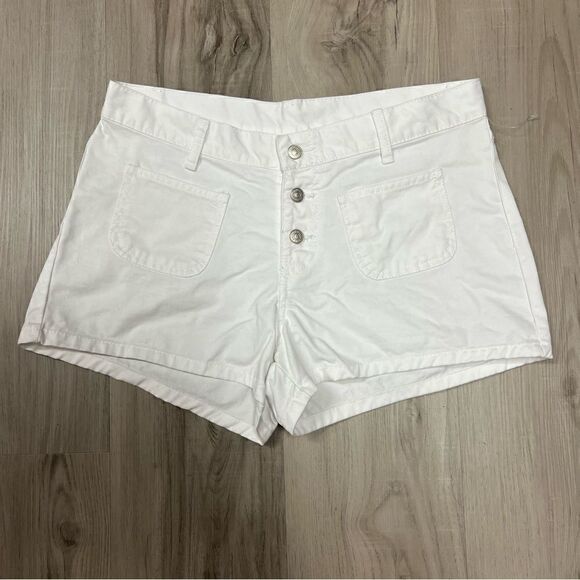 Jordache white shorts size 11/12 button fly. Front pockets vintage Y2K - Picture 3 of 12